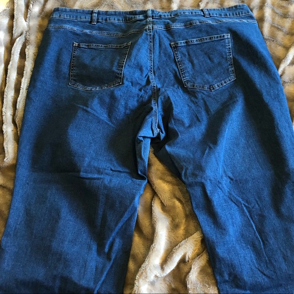 Woman Within Wide Leg Jeans 28WP - Picture 4 of 5